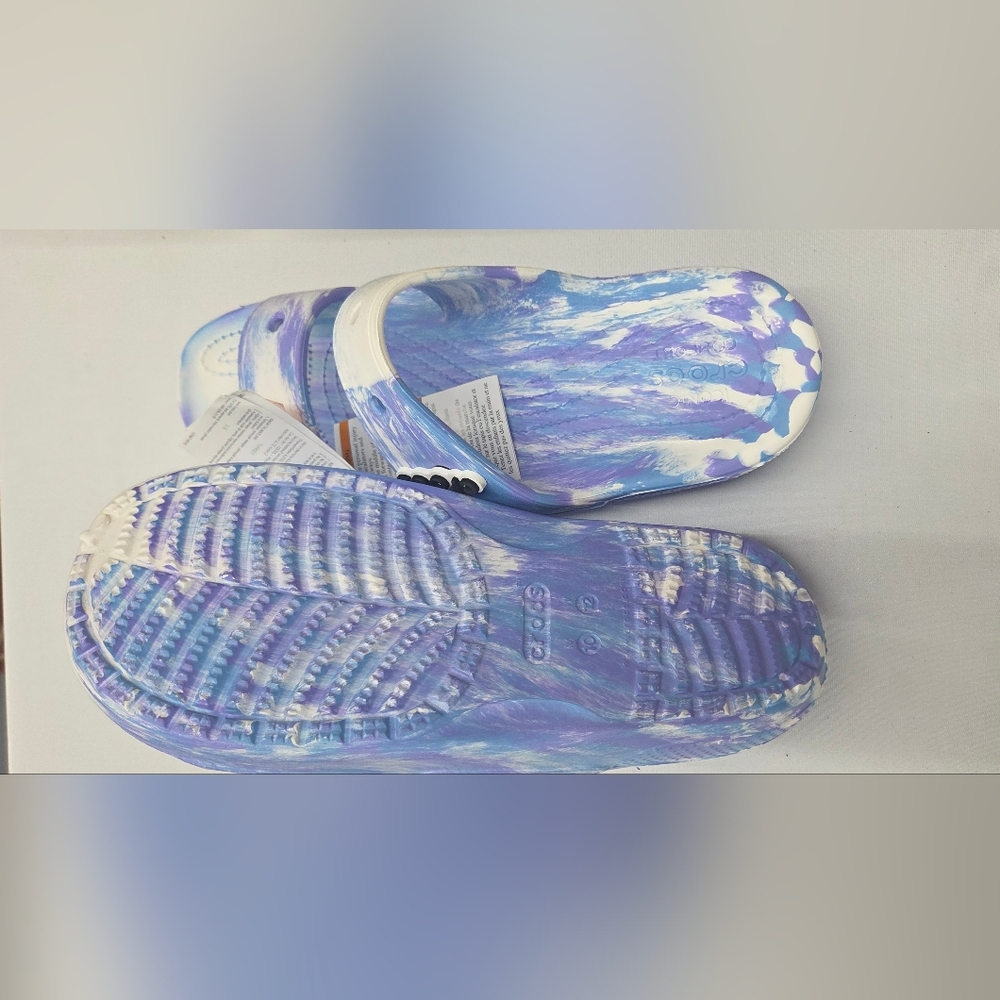 CROCS Blue and White Sandals - Picture 2 of 2